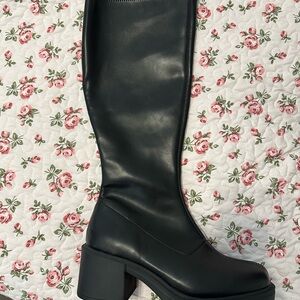 a new day Black Heeled Boots